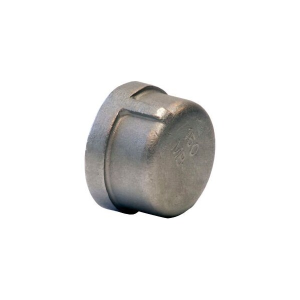 Merit Brass 2 In. 304 Stainless Steel Cap - FNPT - Class 150 - 300 PSI - Import K416-32 - main